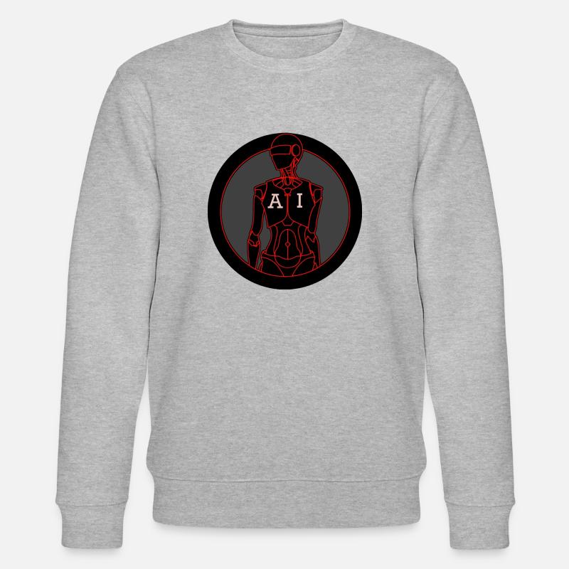 Künstliche Intelligenz - Stanley/Stella Unisex Bio-Sweatshirt CHANGER  - Grau meliert