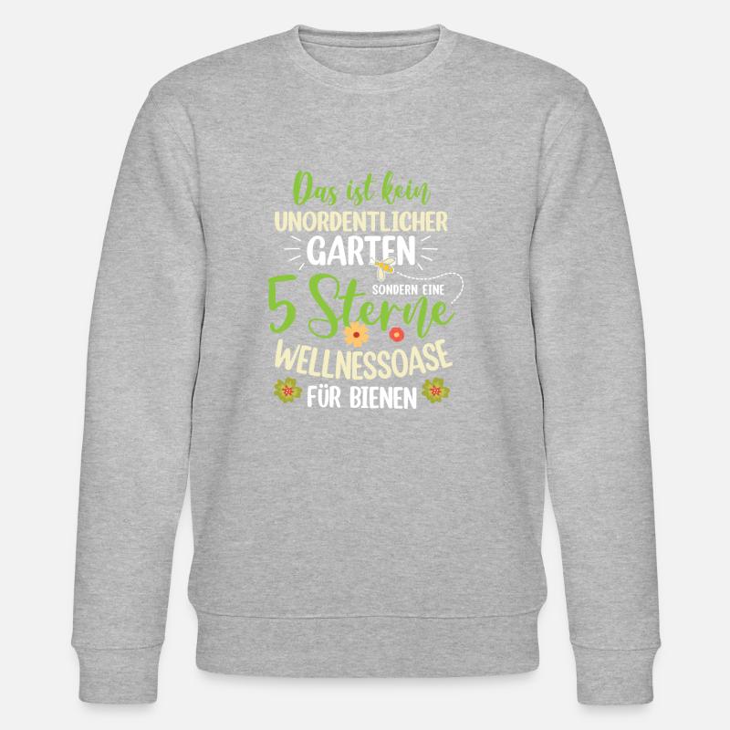 Retro Gärtner Garten Gärtner Hobbygärtner - Stanley/Stella Unisex Bio-Sweatshirt CHANGER  - Grau meliert