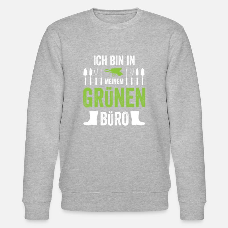 Retro Gärtner Garten Gärtner Hobbygärtner - Stanley/Stella Unisex Bio-Sweatshirt CHANGER - Grau meliert