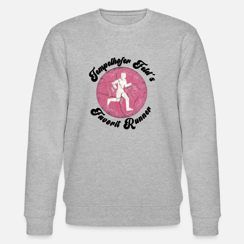 Tempelhofer Feld Runner Läufer Jogger - Stanley/Stella Unisex Bio-Sweatshirt CHANGER - Grau meliert
