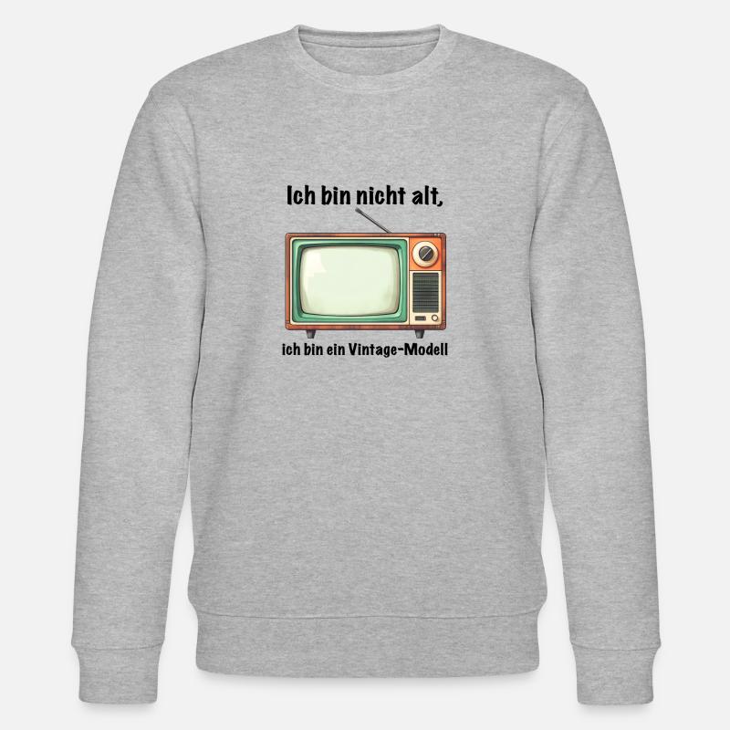 Ich bin nicht alt - Stanley/Stella Unisex Bio-Sweatshirt CHANGER  - Grau meliert