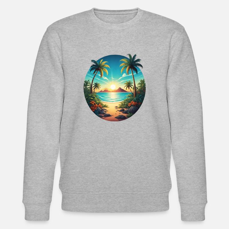 Sur la plage - Sweat bio CHANGER Stanley/Stella Unisexe - gris chiné