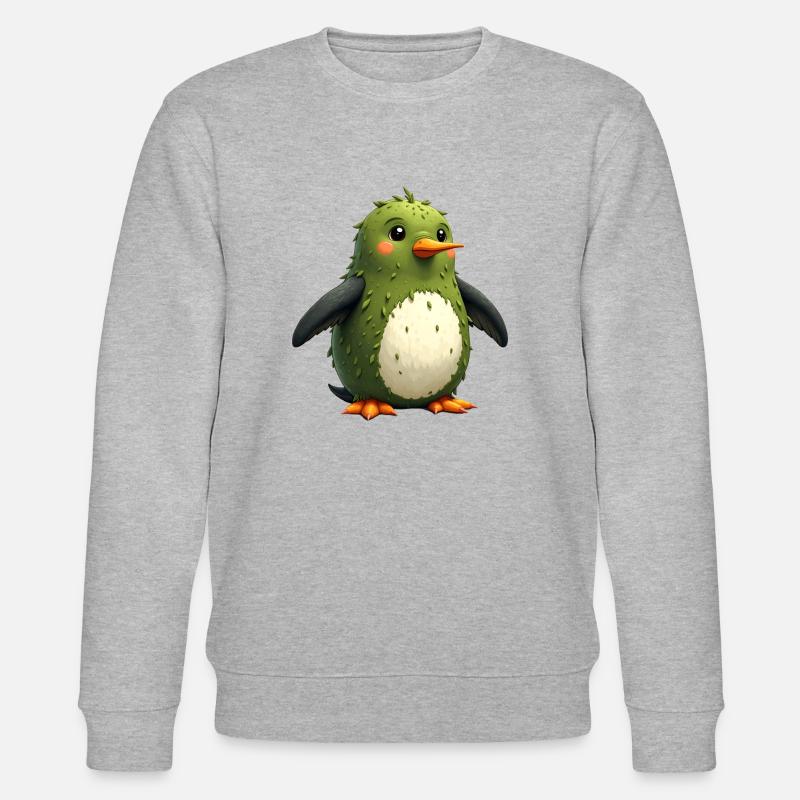 Pesto Pinguin Möchtegern - Stanley/Stella Unisex Bio-Sweatshirt CHANGER  - Grau meliert