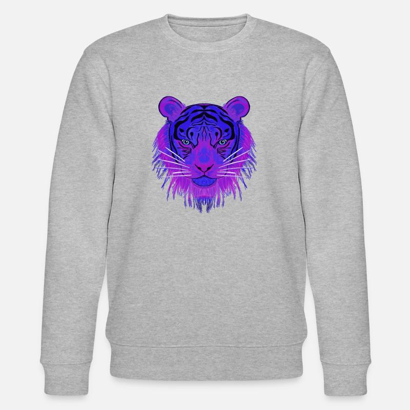 Blue-Eye-Tiger - Stanley/Stella Unisex Bio-Sweatshirt CHANGER  - Grau meliert