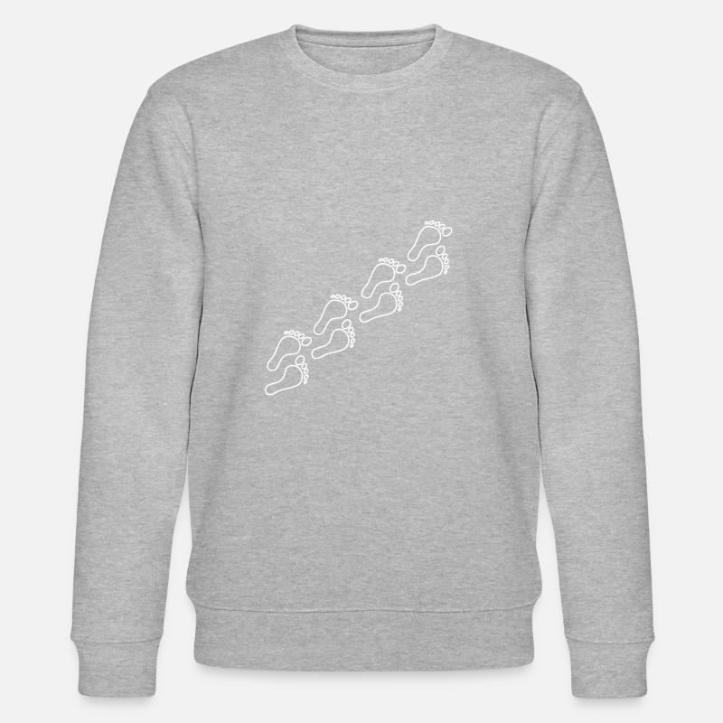 Empreintes blanches - Sweat bio CHANGER Stanley/Stella Unisexe - gris chiné