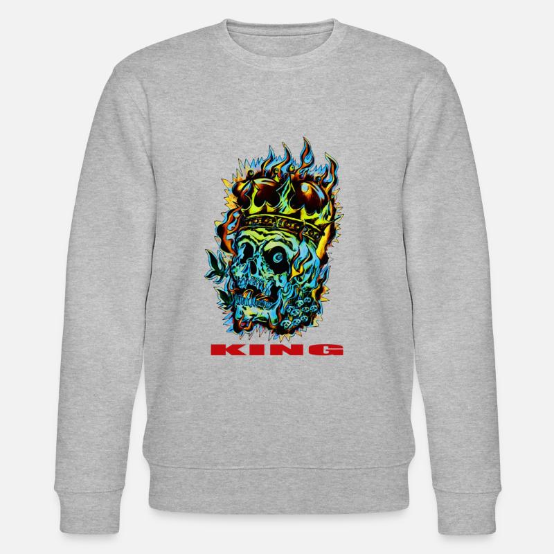 KING - Stanley/Stella Unisex Bio-Sweatshirt CHANGER  - Grau meliert