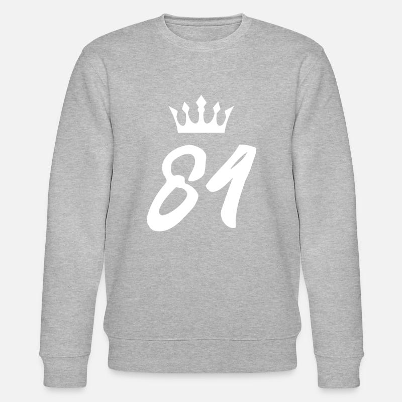 84 Couronne numérique - Sweat bio CHANGER Stanley/Stella Unisexe - gris chiné
