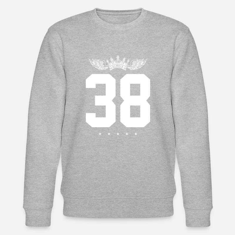 38 Couronne numérique - Sweat bio CHANGER Stanley/Stella Unisexe - gris chiné