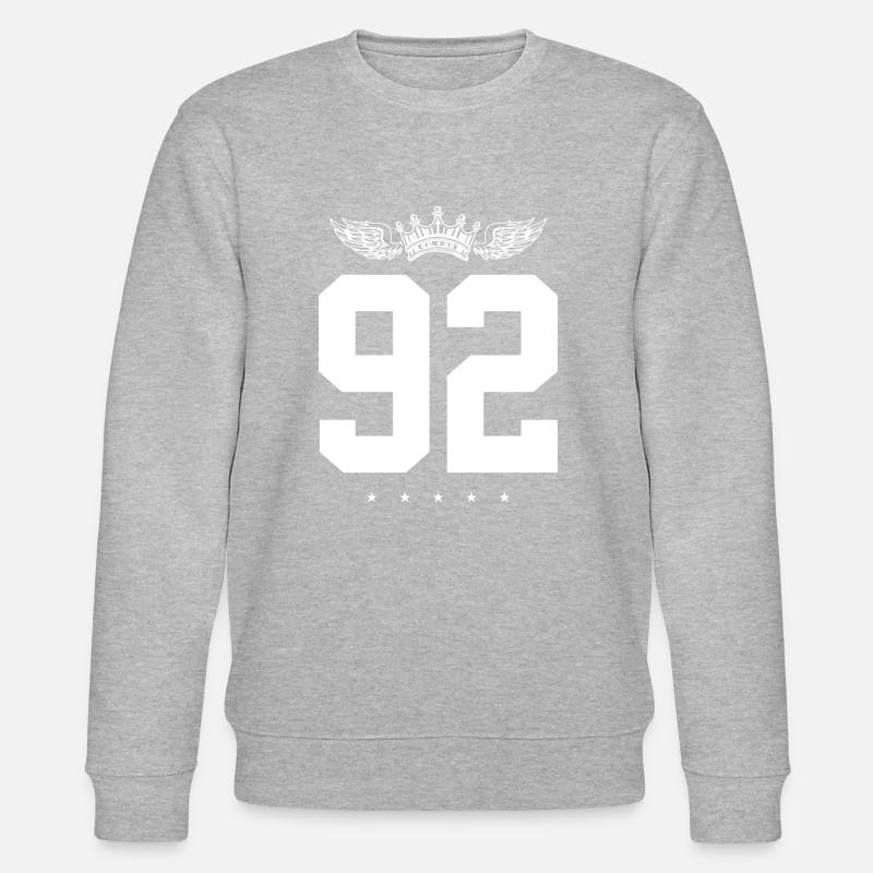 92 Couronne numérique - Sweat bio CHANGER Stanley/Stella Unisexe - gris chiné