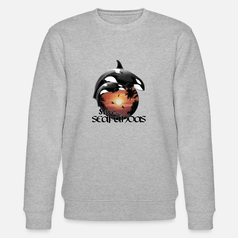 Orca Killerwale - Stanley/Stella Unisex Bio-Sweatshirt CHANGER  - Grau meliert