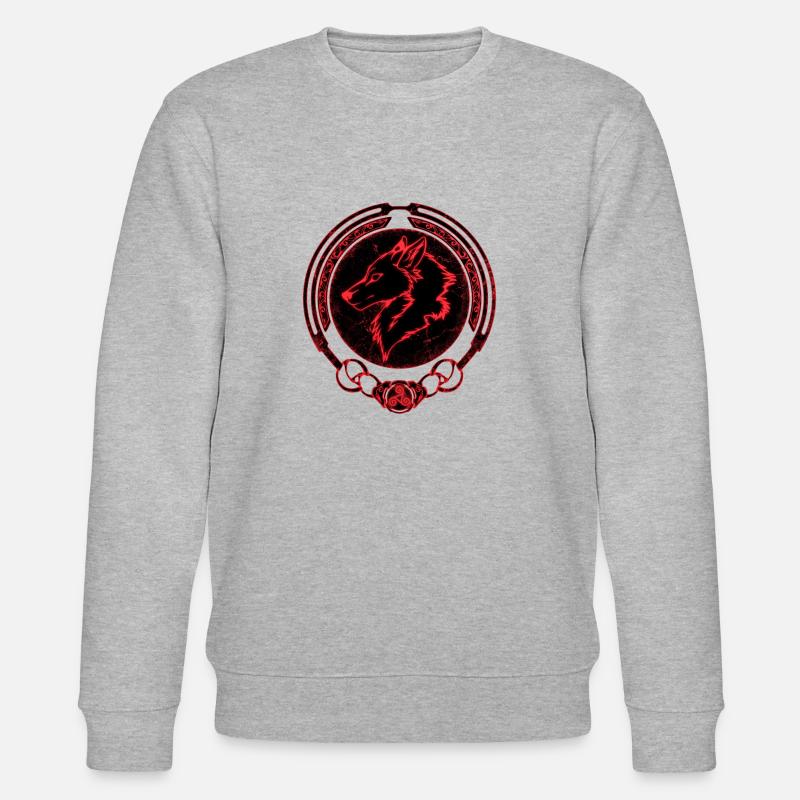Fenris Wolf - Stanley/Stella Unisex Bio-Sweatshirt CHANGER  - Grau meliert