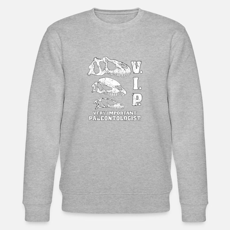 VIP Paläontologe - Stanley/Stella Unisex Bio-Sweatshirt CHANGER  - Grau meliert