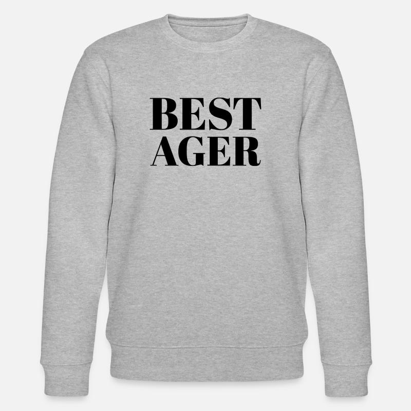 BEST AGER - GENERATION 50PLUS - Stanley/Stella CHANGER Unisex Organic Sweatshirt - heather grey