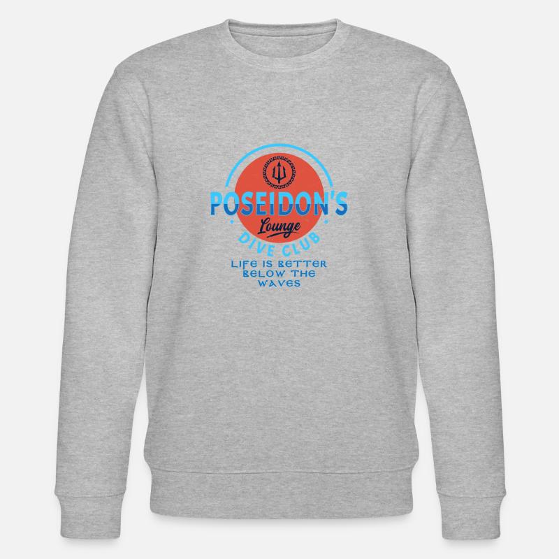 Poseidon - Stanley/Stella Unisex Bio-Sweatshirt CHANGER  - Grau meliert