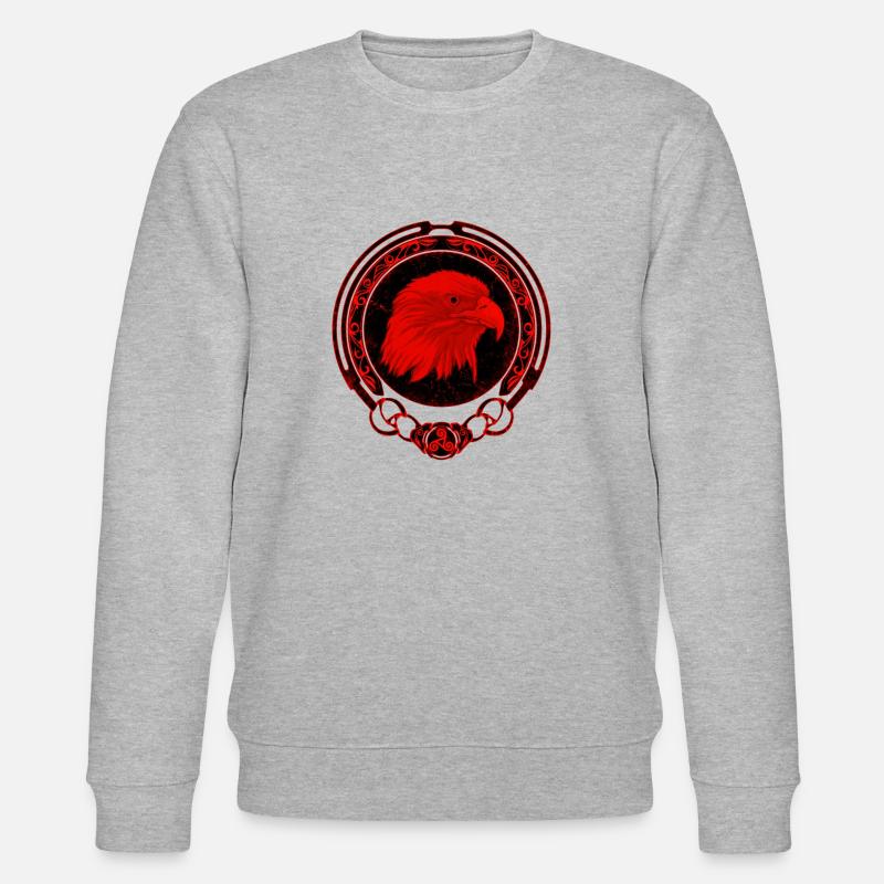 Keltischer Falke Zodiac - Stanley/Stella Unisex Bio-Sweatshirt CHANGER  - Grau meliert