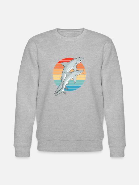 Caribbean Reef Shark Shark - Stanley/Stella CHANGER Unisex Organic Sweatshirt - heather grey