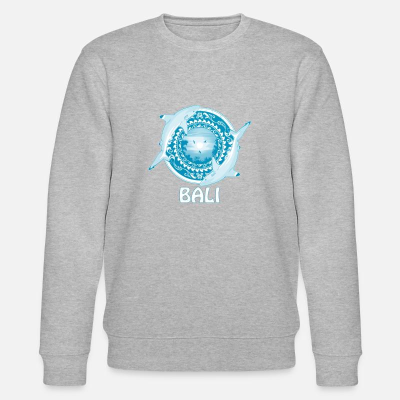 Requins de récif à pointe noire Bali Indonésie - Sweat bio CHANGER Stanley/Stella Unisexe - gris chiné