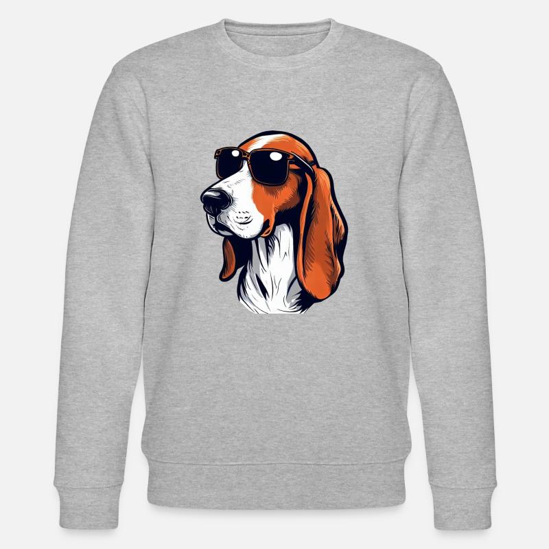 Foxhound australien Les Gentlemen - Sweat bio CHANGER Stanley/Stella Unisexe - gris chiné