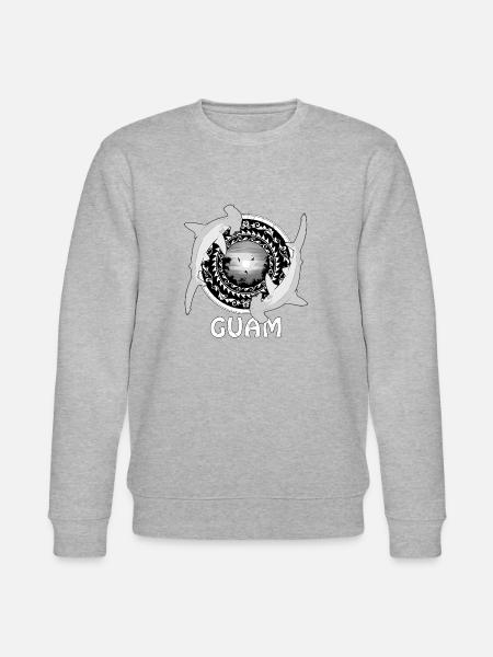 Guam Hammerhead Shark - Stanley/Stella CHANGER Unisex Organic Sweatshirt - heather grey