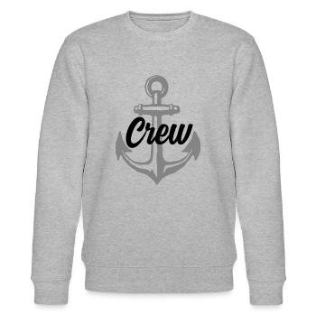 CREW STAFF BESATZUNG - Stanley/Stella Unisex Bio-Sweatshirt CHANGER  - Grau meliert - Vorne - Nik (191cm) & Marisol (170cm)