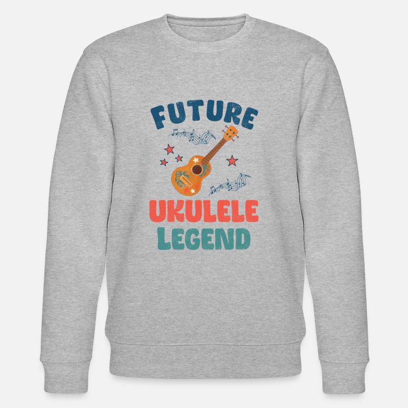Future Ukulele Legend - Stanley/Stella Unisex Bio-Sweatshirt CHANGER  - Grau meliert