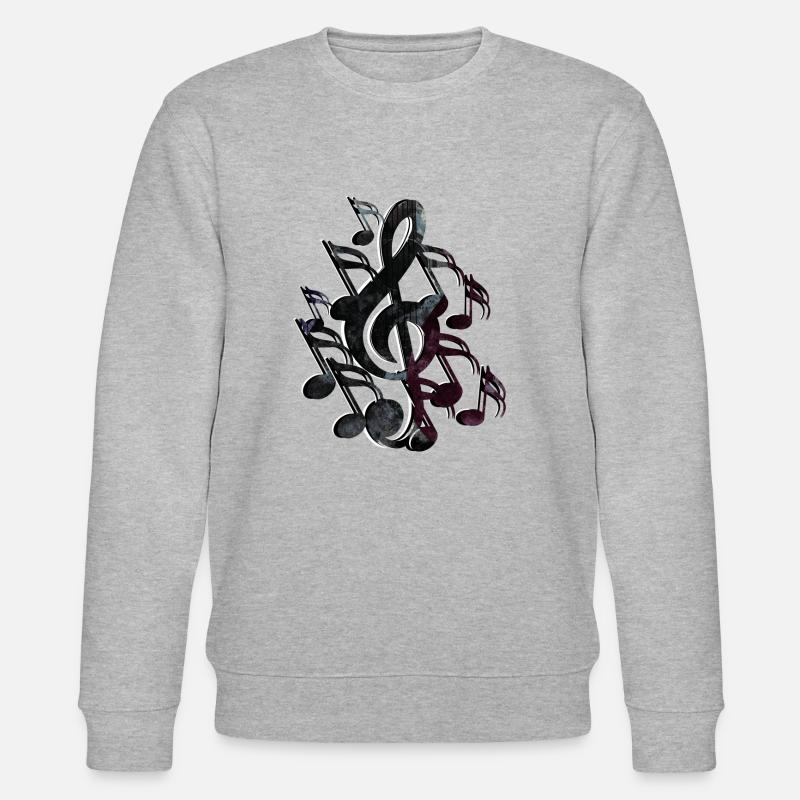 Clef Notes - Stanley/Stella CHANGER Unisex Organic Sweatshirt - heather grey