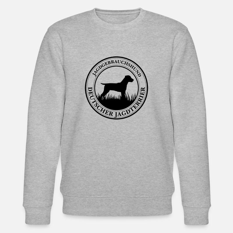 Deutscher Jagdterrier Jagdgebrauchshund Jagdhunde - Stanley/Stella Unisex Bio-Sweatshirt CHANGER  - Grau meliert