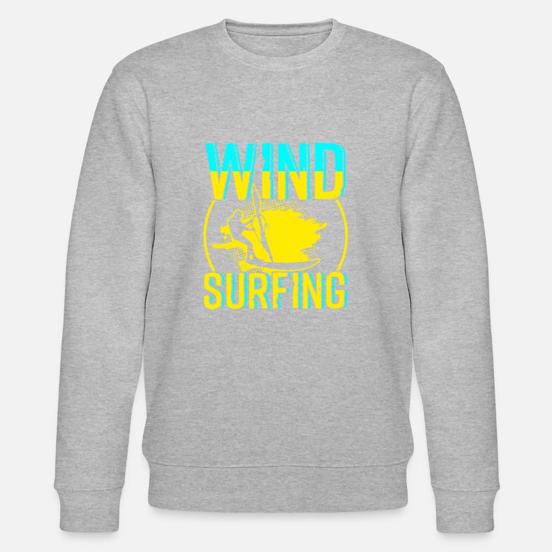 Windsurfing - Stanley/Stella Unisex Bio-Sweatshirt CHANGER  - Grau meliert