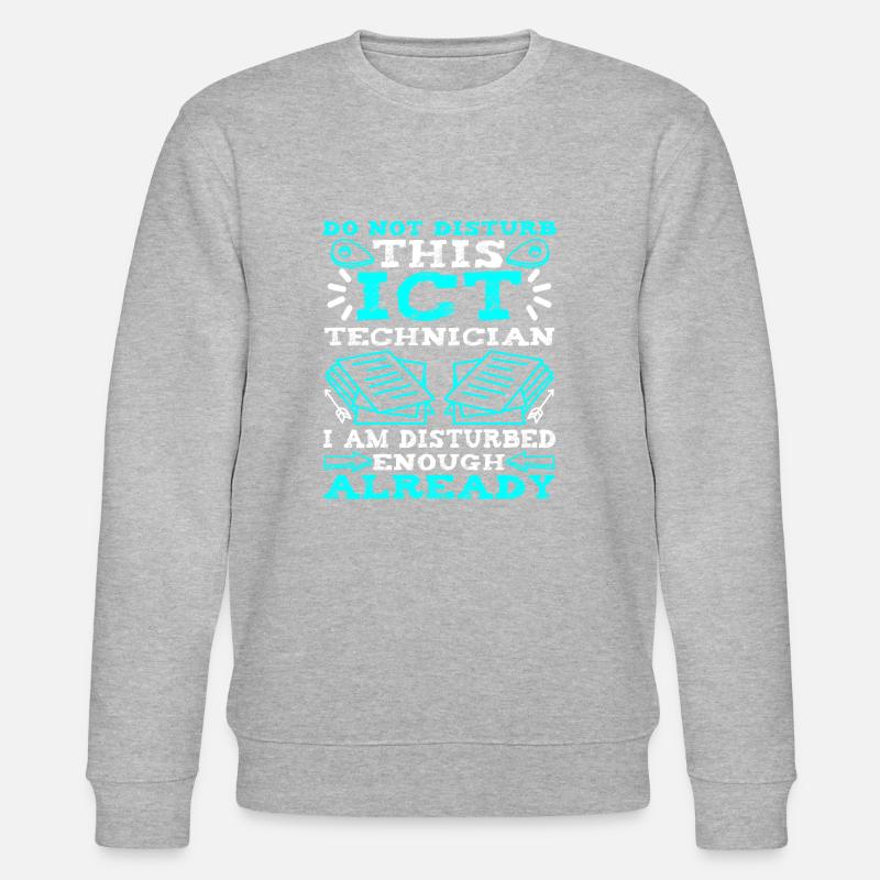 ICT Technician Funny - Stanley/Stella Unisex Bio-Sweatshirt CHANGER  - Grau meliert