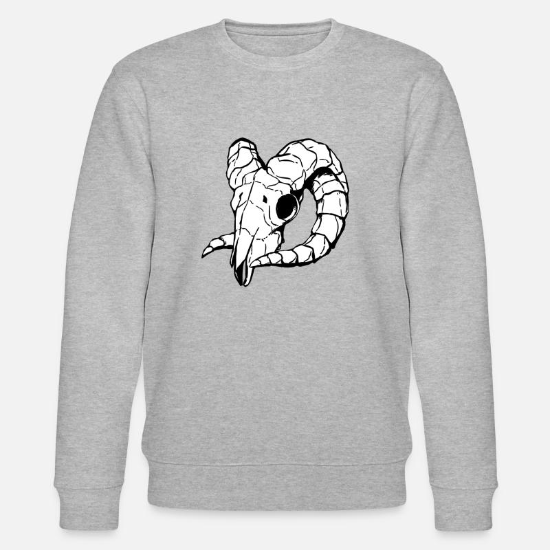 Crâne - Crâne de mouton - Sweat bio CHANGER Stanley/Stella Unisexe - gris chiné