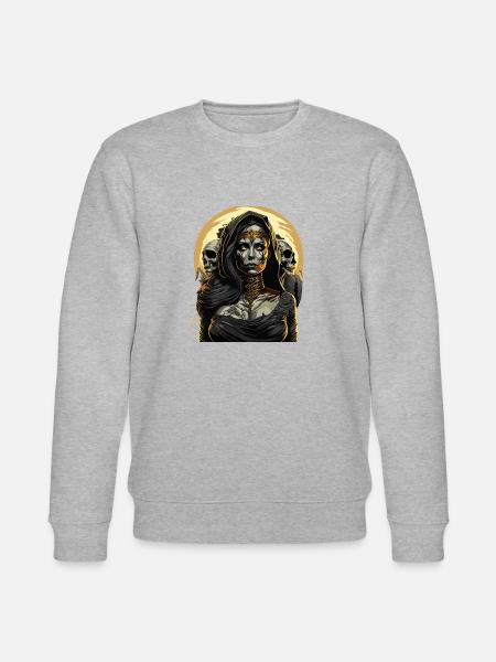 Queen Of Death - Stanley/Stella CHANGER Unisex Organic Sweatshirt - heather grey