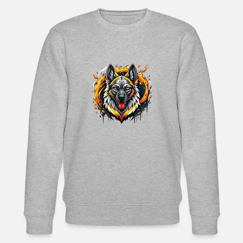 Chien de berger - Sweat bio CHANGER Stanley/Stella Unisexe - gris chiné