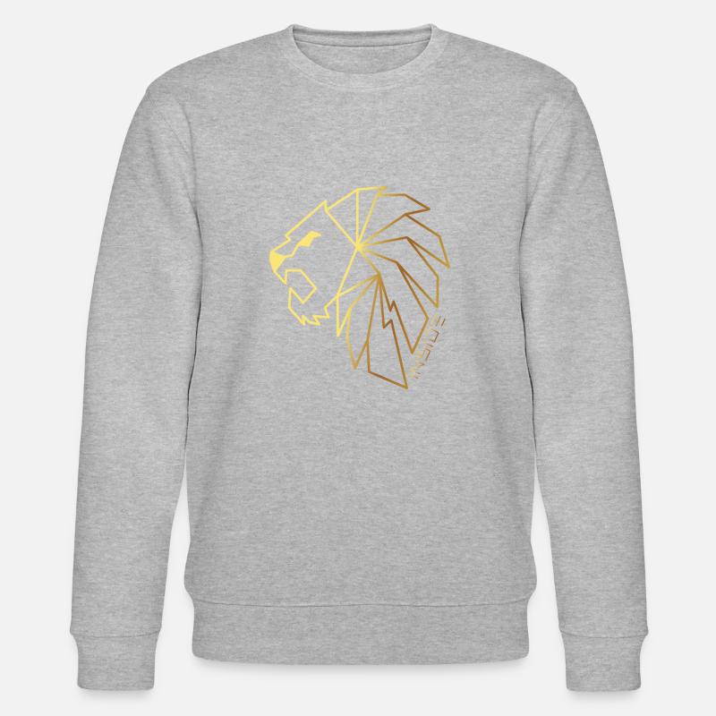 Löwe, Lion Inside - Stanley/Stella Unisex Bio-Sweatshirt CHANGER - Grau meliert