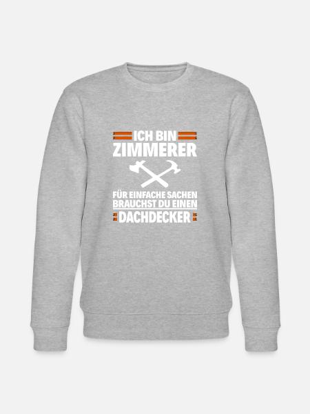 Zimmerer - Zimmermann - Stanley/Stella Unisex Bio-Sweatshirt CHANGER  - Grau meliert