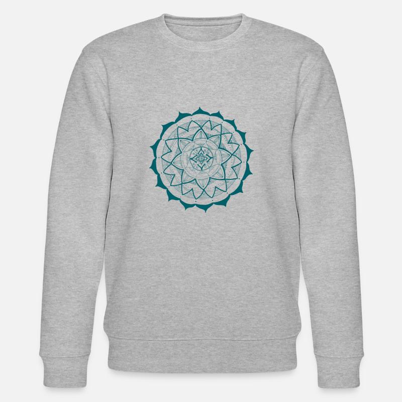 Mandala 16 à l'essence - Sweat bio CHANGER Stanley/Stella Unisexe - gris chiné