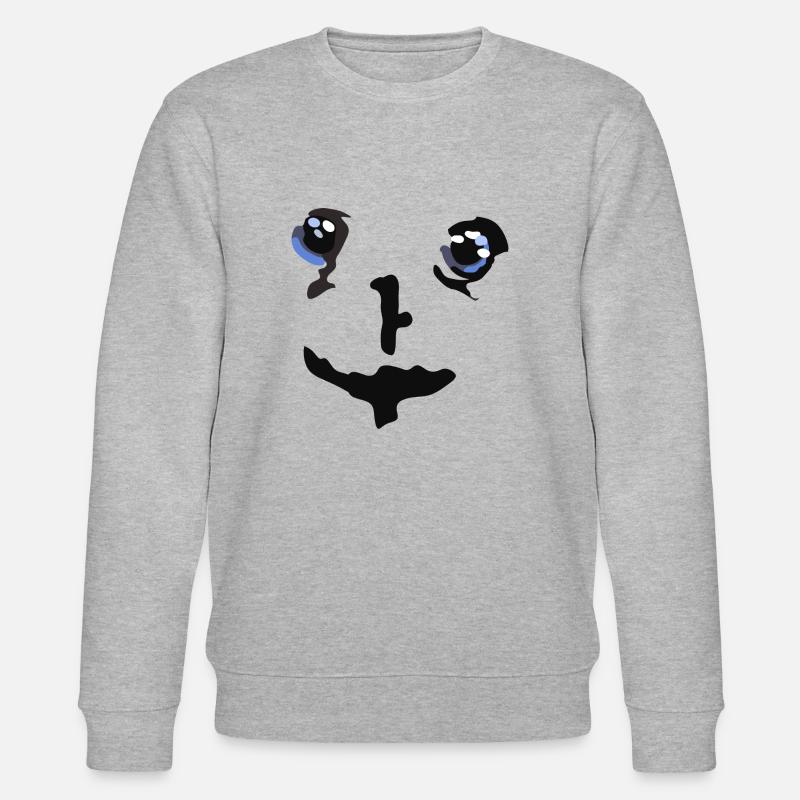Smile Gesicht - Stanley/Stella Unisex Bio-Sweatshirt CHANGER  - Grau meliert
