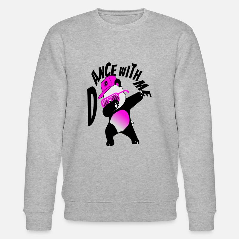 Panda Dance - Stanley/Stella Unisex Bio-Sweatshirt CHANGER  - Grau meliert