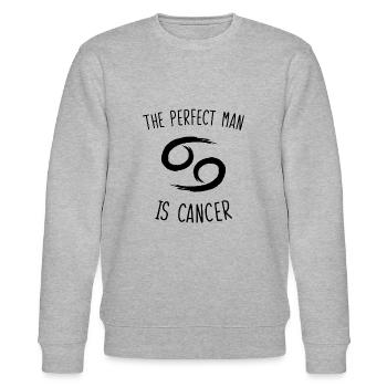 The perfect man is cancer - Sweat bio CHANGER Stanley/Stella Unisexe - gris chiné - Devant - Nik (191cm) & Marisol (170cm)