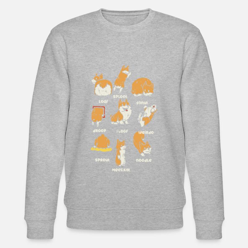 Corgi s - Sweat bio CHANGER Stanley/Stella Unisexe - gris chiné