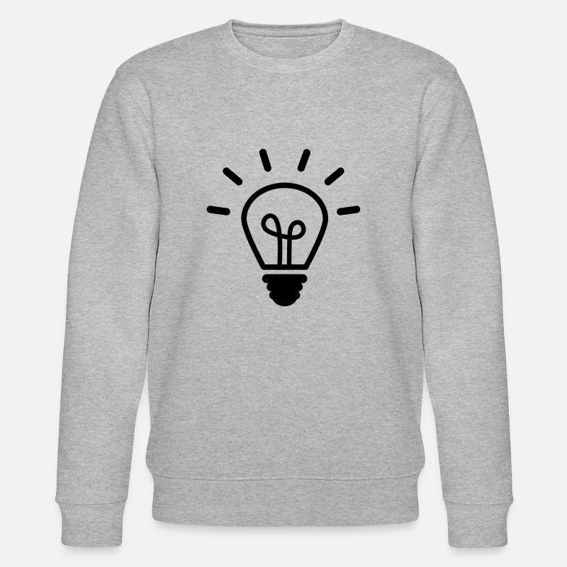light bulb - Stanley/Stella CHANGER Unisex Organic Sweatshirt - heather grey