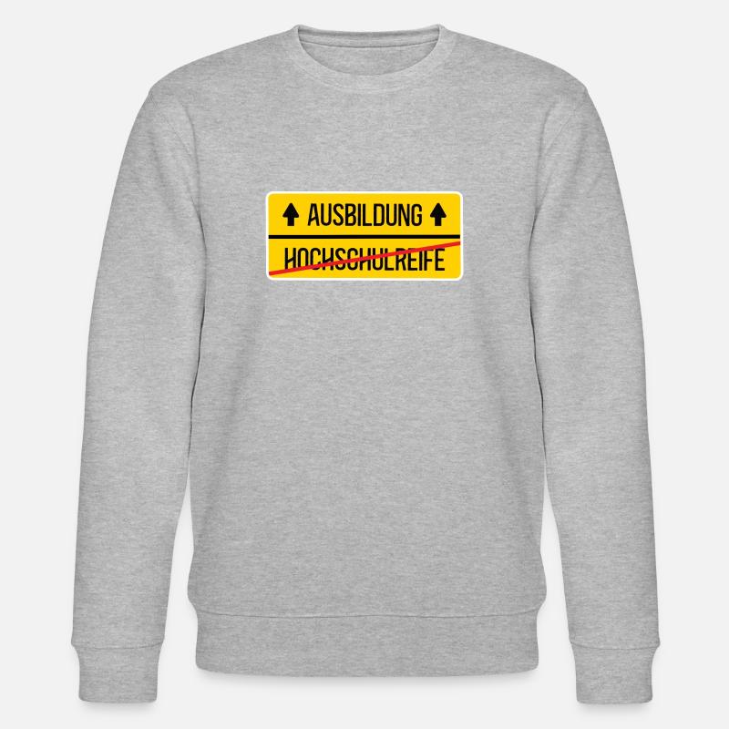 Ausbildung Beginn Ausbildungsstart Schulabschluß - Stanley/Stella Unisex Bio-Sweatshirt CHANGER  - Grau meliert
