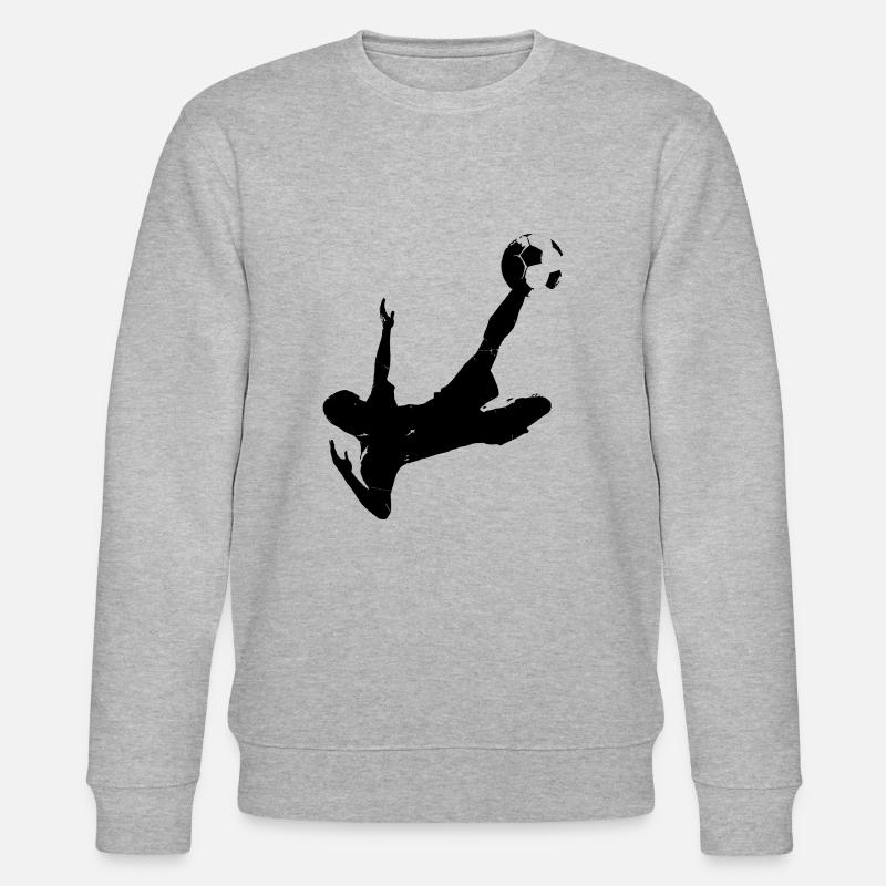 Fussball - Schwarz - Stanley/Stella Unisex Bio-Sweatshirt CHANGER  - Grau meliert
