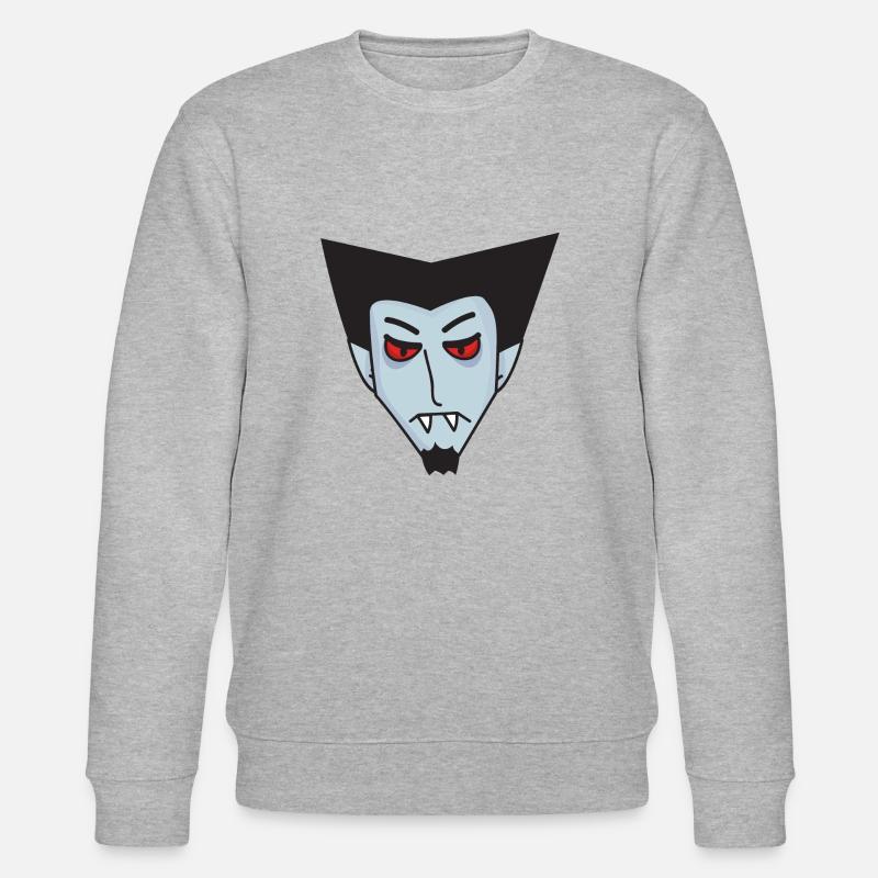 Halloween vampire Comte Dracula - Sweat bio CHANGER Stanley/Stella Unisexe - gris chiné