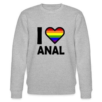 I love anal - Sweat bio CHANGER Stanley/Stella Unisexe - gris chiné - Devant - Nik (191cm) & Marisol (170cm)