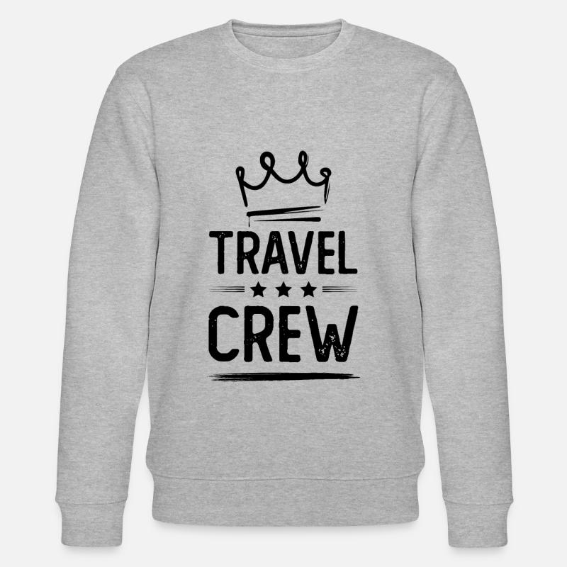 Travel Crew - Stanley/Stella Unisex Bio-Sweatshirt CHANGER  - Grau meliert