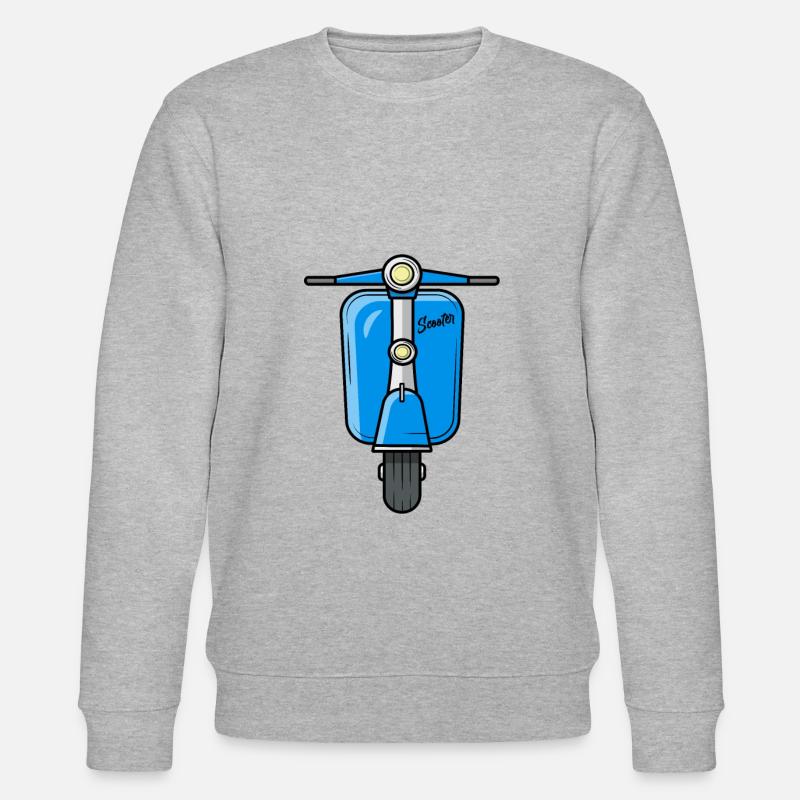 Scooter Motorroller Roller - Stanley/Stella Unisex Bio-Sweatshirt CHANGER  - Grau meliert