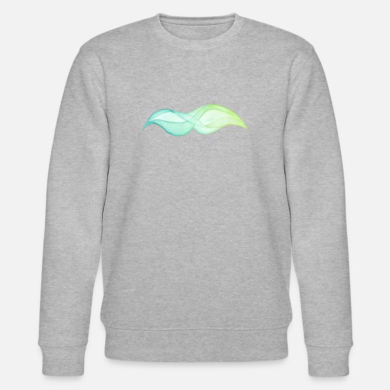 abstract wave - Sweat bio CHANGER Stanley/Stella Unisexe - gris chiné