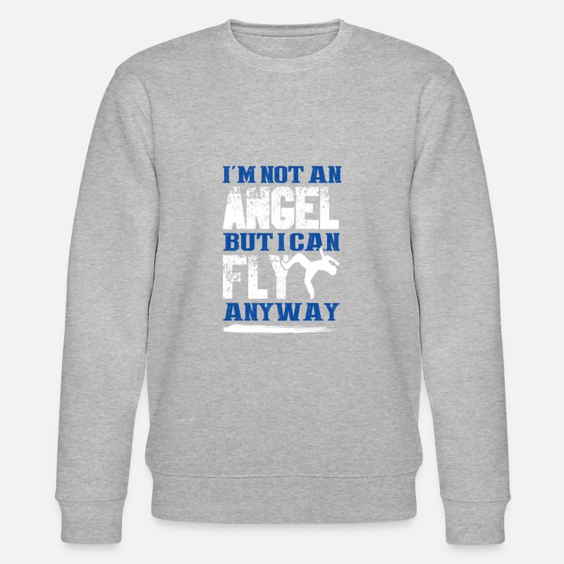 breakdance cooler spruch - Stanley/Stella Unisex Bio-Sweatshirt CHANGER - Grau meliert