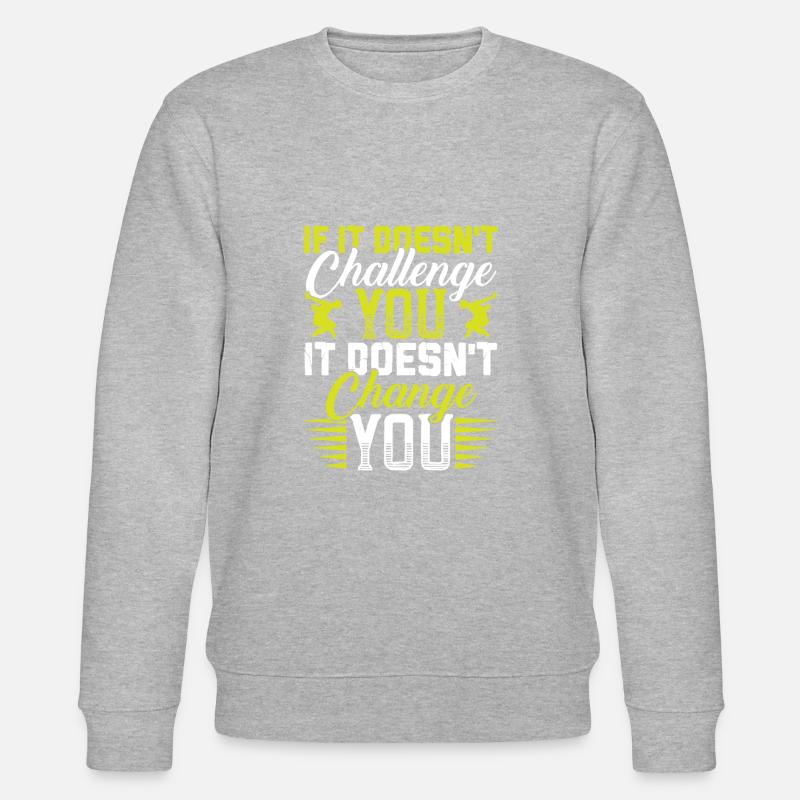 breakdance cooler spruch - Stanley/Stella Unisex Bio-Sweatshirt CHANGER  - Grau meliert