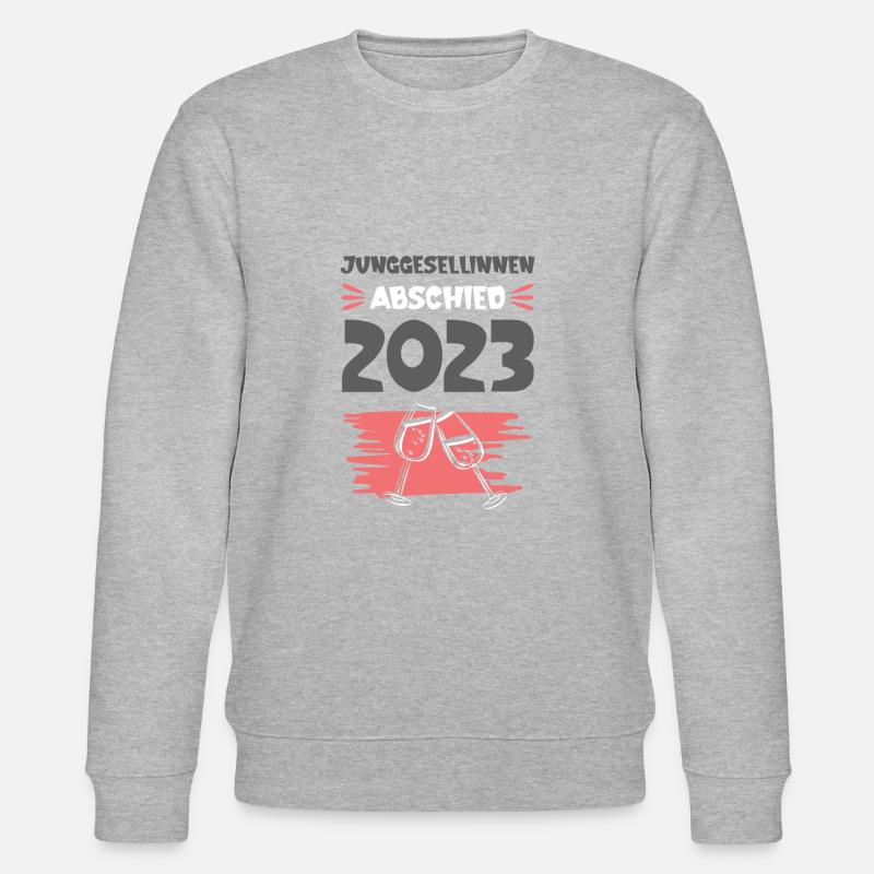 Junggesellinnenabschied 2023 Party - Stanley/Stella Unisex Bio-Sweatshirt CHANGER  - Grau meliert